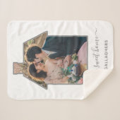 Couverture Sherpa Famille Photo Maison Forme Mariage de chauffage do (Devant (Horizontal))