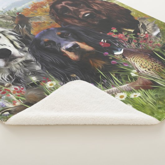 Couverture Sherpa Famille Setters (3/4)