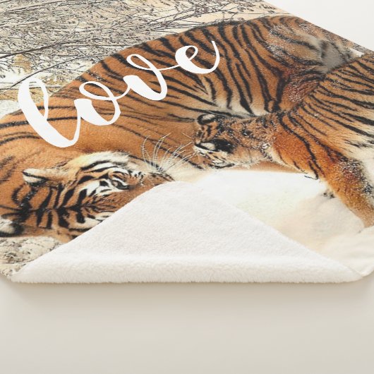 Couverture Sherpa Famille Tiger Sherpa Blanket (3/4)
