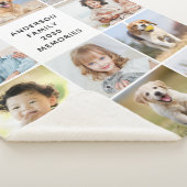 Couverture Sherpa Family Personalized 11 Photo Collage Simple Modern (3/4)