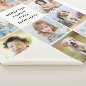Couverture Sherpa Family Personalized Modern 11 Pictures Collage  (3/4)
