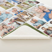 Couverture Sherpa Family Personalized Modern Simple 18 Photo Collage (3/4)