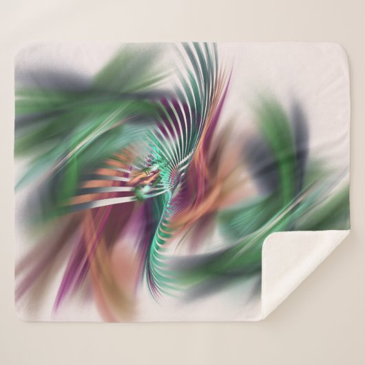 Couverture Sherpa Fancy Dancer Abstrait (Devant (Horizontal))