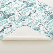 Couverture Sherpa Fantastic Beasts Motif bleu (3/4)