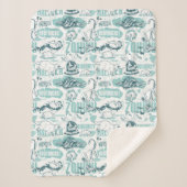 Couverture Sherpa Fantastic Beasts Motif bleu (Devant)