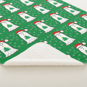 Couverture Sherpa Fantôme avec arbre de Noël (3/4)