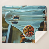 Couverture Sherpa Fantôme convivial Avec Cookie (Devant (Horizontal))