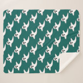 Couverture Sherpa Fantôme mignon (Devant (Horizontal))