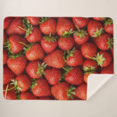 Couverture Sherpa Farm-Fresh Strawberry Field (Devant (Horizontal))