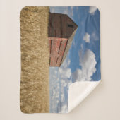 Couverture Sherpa Farms | Old Red Barn in Wheat Field (Devant)