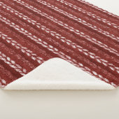 Couverture Sherpa Faux fils rouges tissés Noël (3/4)
