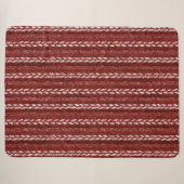 Couverture Sherpa Faux fils rouges tissés Noël (Devant (Horizontal))