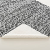 Couverture Sherpa Faux Gray Fabric Cotton Sherpa Blanket (3/4)