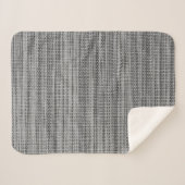 Couverture Sherpa Faux Gray Fabric Cotton Sherpa Blanket (Devant (Horizontal))