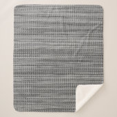 Couverture Sherpa Faux Grey Coton Sherpa Blanket (Devant)