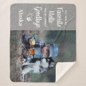 Couverture Sherpa Favori Bonjour Adieu Chien Personnalisé Animal Mem (Devant)