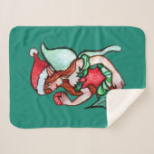 Couverture Sherpa Fée de Noël (Devant (Horizontal))