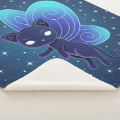Couverture Sherpa Fée Étoilée Nocturne Pixie Chat (3/4)