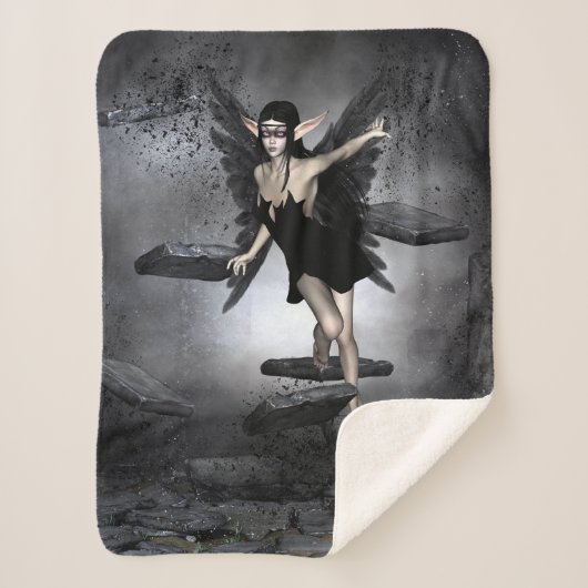 Couverture Sherpa Fée foncée (Devant)