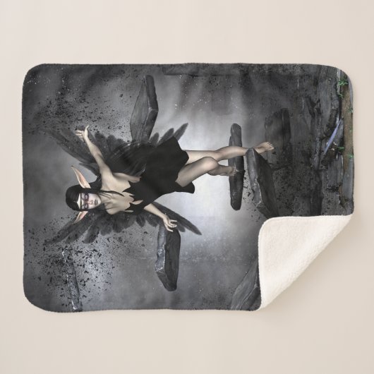 Couverture Sherpa Fée foncée (Devant (Horizontal))