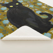 Couverture Sherpa félin noir (3/4)