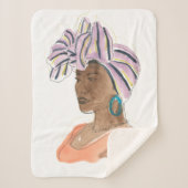 Couverture Sherpa Femme forte et belle (Devant)