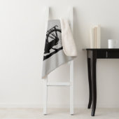 Couverture Sherpa Femme Vélo Fille avec Chiens Fun Vélo Art (En situation)