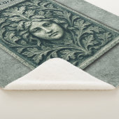Couverture Sherpa Femme verte - Pierre (3/4)