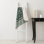 Couverture Sherpa Femme verte - Pierre (En situation)