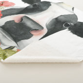 Couverture Sherpa Ferme à pavot - Vache aux fleurs (3/4)