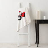 Couverture Sherpa Ferme de camions Red Christmas Truck (En situation)