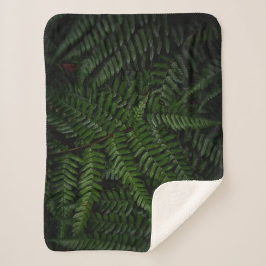 Couverture Sherpa Fern plante (Devant)
