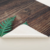 Couverture Sherpa Ferry plante bois petit grunge de fougère (3/4)