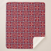 Couverture Sherpa Festif Motif scandinave (Devant)