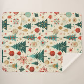 Couverture Sherpa Festif Vacances d'hiver Motif (Devant (Horizontal))