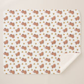 Couverture Sherpa Festive Capybara Noël (Devant (Horizontal))
