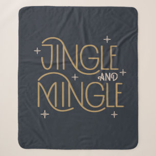 Couverture Sherpa Festive Jingle et Mingle Holiday Design