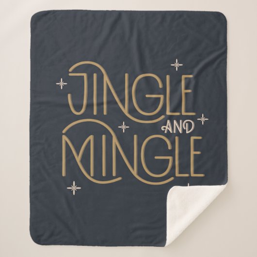 Couverture Sherpa Festive Jingle et Mingle Holiday Design (Devant)