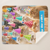 Couverture Sherpa Fête de chats (Devant (Horizontal))