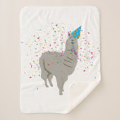 Couverture Sherpa Fête de la lama - Animaux ayant une fête (Devant)