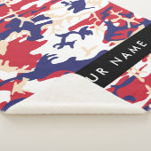 Couverture Sherpa Fête de l'Indépendance Camouflage Votre nom Person (3/4)