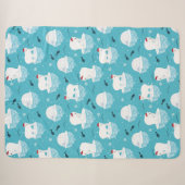 Couverture Sherpa Fête de l'ours polaire (Devant (Horizontal))