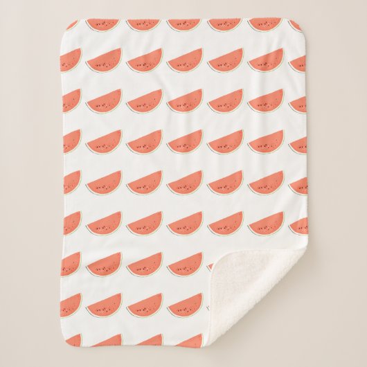 Couverture Sherpa Fête de mariée Watermelon Slices (Devant)