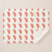 Couverture Sherpa Fête de mariée Watermelon Slices (Devant (Horizontal))