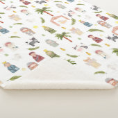 Couverture Sherpa Fête de Noël de la Nativité (3/4)