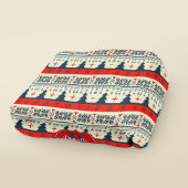 Couverture Sherpa Fête de Noël Monogramme sur mesure Fête Motif