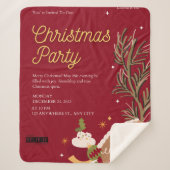 Couverture Sherpa Fête de Noël Sherpa Blanket (Devant)