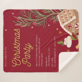 Couverture Sherpa Fête de Noël Sherpa Blanket (Devant (Horizontal))