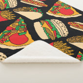 Couverture Sherpa Fête de Restauration Rapide : Isolement Motif Vint (3/4)