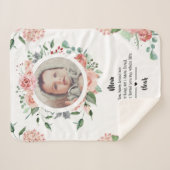 Couverture Sherpa Fête des mères Nouveau bébé pour maman des enfants (Devant (Horizontal))